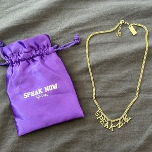 Taylor Swift Speak Now necklace
